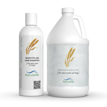 Econcentrate Body Shampoo with Wheat Protein & Honey in Dispenser Size and Econcentrate Body Shampoo Concentrate in Pint Size
