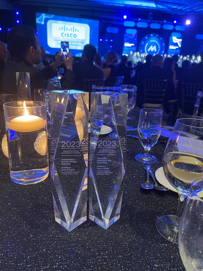Pure & Gentle wins two awards at Manufacturing Leadership Awards 2023